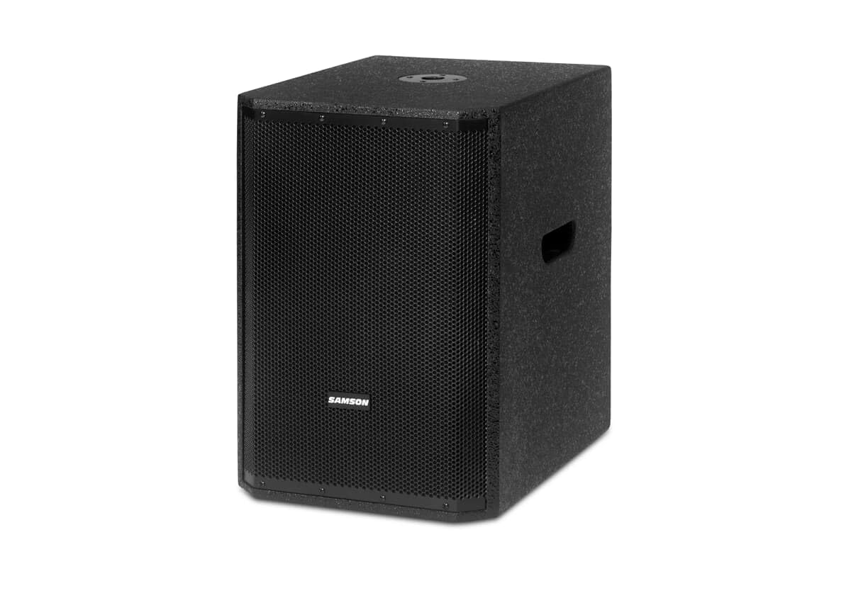 Samson RS1200A - Altavoz de subwoofer Activo (12", 1000 W, PA para Sonido en Vivo, DJ y Eventos)