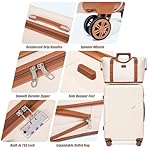 Luggage Sets 5 Piece Suitcases with Wheels, Suitcase Set ABS Hard Case Luggage with TSA Lock Spinner Wheels Durable Travel Luggage (5-Piece Set(20"/24"/28")) - Image 3