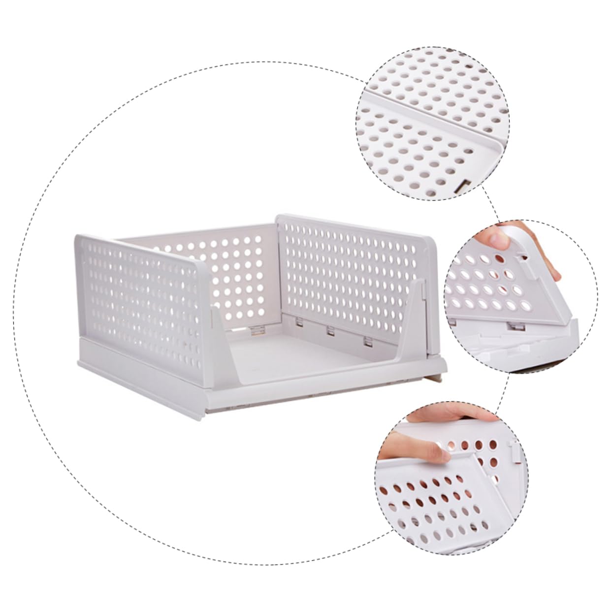 Artibetter Organizzatore per Vestiti a Cassetti in Plastica Staccabile e Ventilato per Armadio Camera Compartimenti Multipli, 2 Pezzi