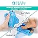 Fresh Feet- Foot Scrubber With Pumice Stone, Cleans, Smooths, Exfoliates & Massages your Feet Without Bending in the Shower or Bathtub