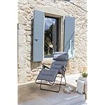 Lafuma Relaxsessel Futura XL Silber Schwarz