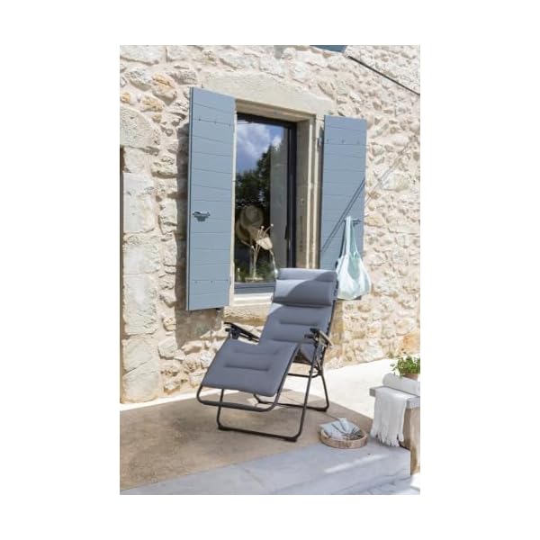 Lafuma Relaxsessel Futura XL Silber Schwarz