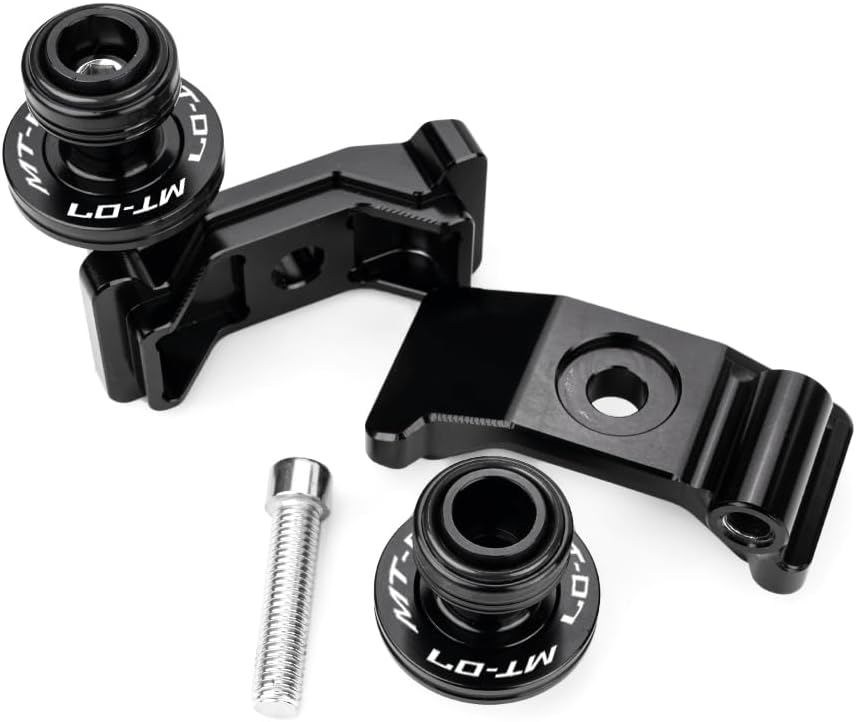 MOWOK Fit For YAMAHA MT-07 MT07 2026 2025 2024 2023 2022 2021 2020 2019 2018 2017 2016 2015 2014 Motorcycle Accessories Stand Screws Swing Arm Swingarm Spools slider (Black)