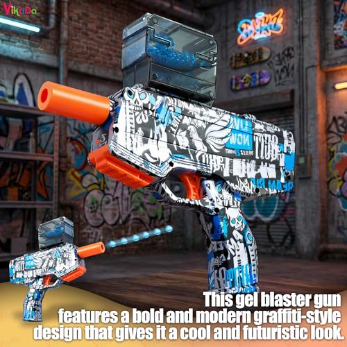 Image of VikriDA MP9 Gel Blaster Gun - Automatic Small Balls Shooter with for Adults - Multicolor