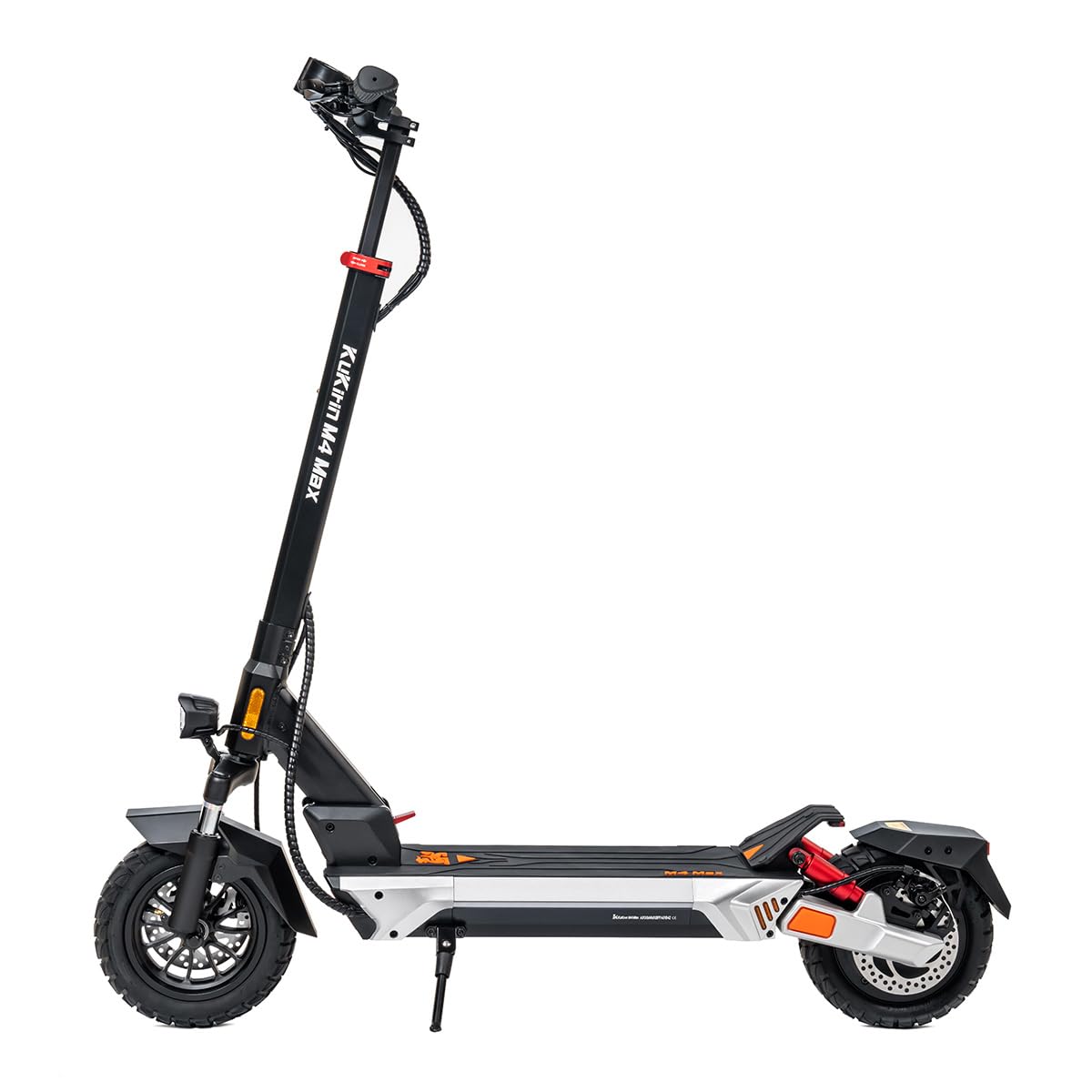 Kukirin M4 Max, Monopattino Elettrico per Adulti da 10 Pollici, Autonomia di 64 km, Doppia Sospensione, Forcella Anteriore, Pneumatici Senza Camera, Luce LED, Doppi Freni a Disco, Pieghevole per la