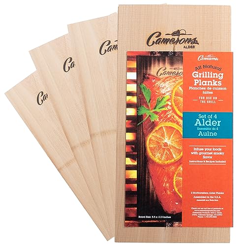 Camerons Alder Grilling Planks - 4 Pack (5.5"x11.5") - Premi...