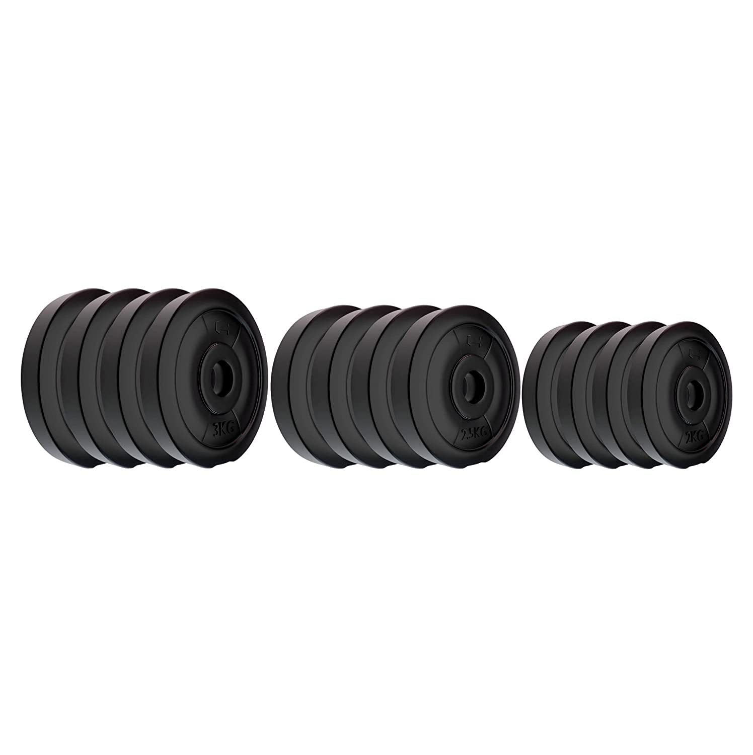 Klapp PVC (10-40 Kg) Spare Weight Plate Set for Weight Lifting, Dumbbell Bars, Strength Training and Home Gym Fitness Workout (PVC 30 KG (2 KG X 4 + 2.5 KG X 4 + 3 KG X 4)) (B09CDL1ZRZ) Amazon Price History, Amazon Price Tracker