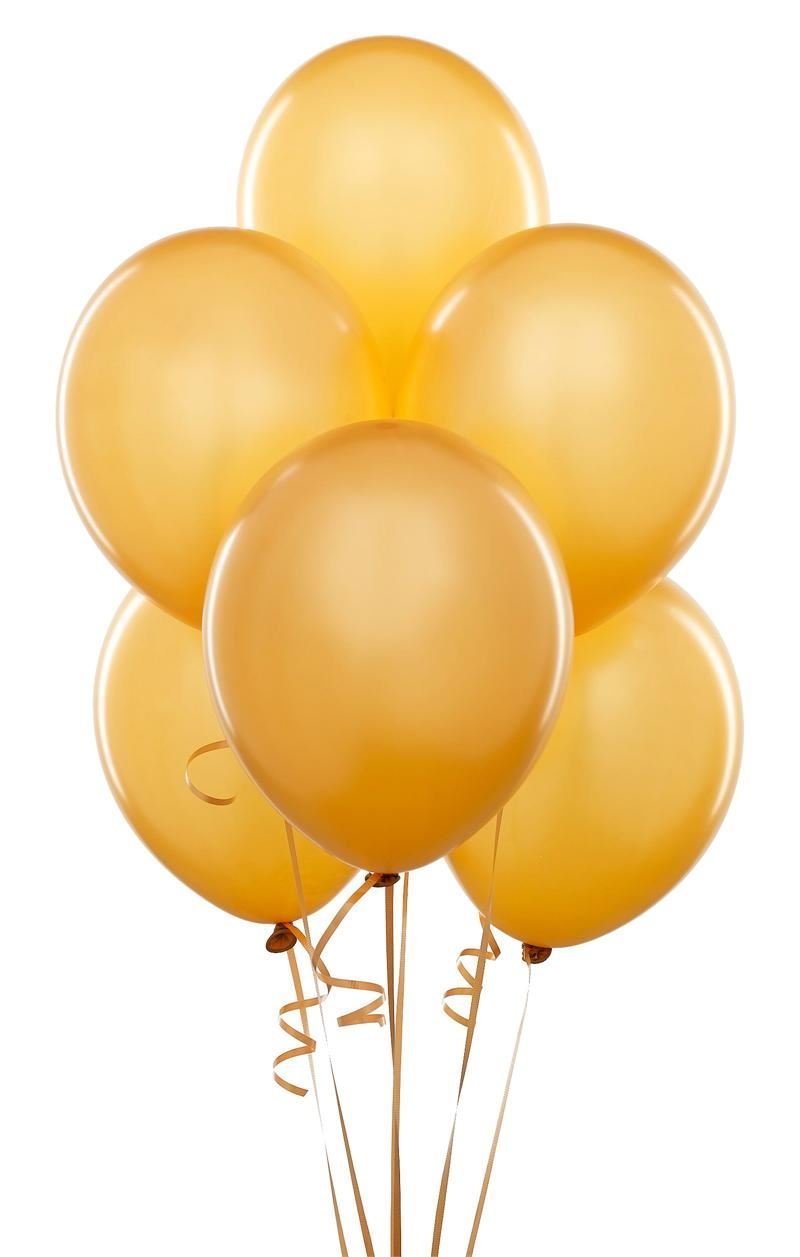 Gold Balloons 10 Pack, Large 12 Inch Thick Latex Biodegradable Helium Party Balloons for Birthday, Wedding, Baby Shower, Valentine's Day Events Decoration for Balloon Arch Garland