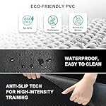 Foldable Treadmill Mat Walking Pads, Bike Exercise Equipment Mat, 1/4" Thick, 68"x24" Anti-Slip Waterproof Floor Protector for Carpet, Home Hardwood, Home Gyms, Workout Fitness Machines, Yoga, Gift - Image 3