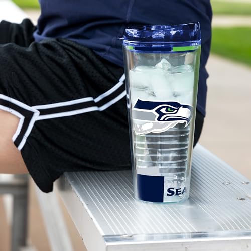 Image of Rico Industries NFL Football Double Wall Classic 16oz Or 20oz Tritan Tumbler W Lid