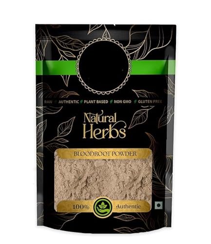 VAYUP Bloodroot Powder - Sanguinaria Canadensis Powder - Pure & Natural (25 Grams)