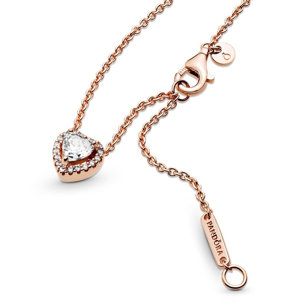 Pandora Timeless Schmuck, 14-karätig Roségold-vergoldet, funkelndes Herz