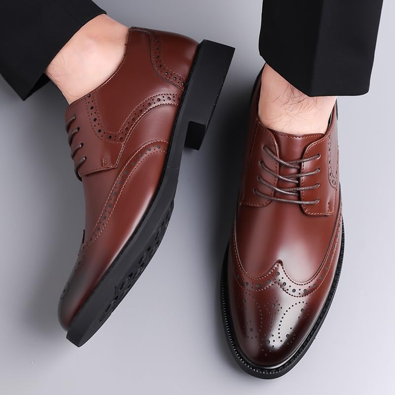 Men's Non-Slip Rubber Flat Dress Shoes Formal Oxford Business Style Footwear for Men2