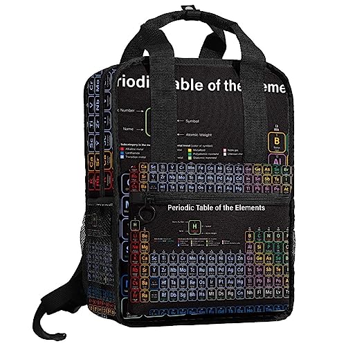 Sac à dos tableau périodique pour écolier cartable multicolore 35cm
