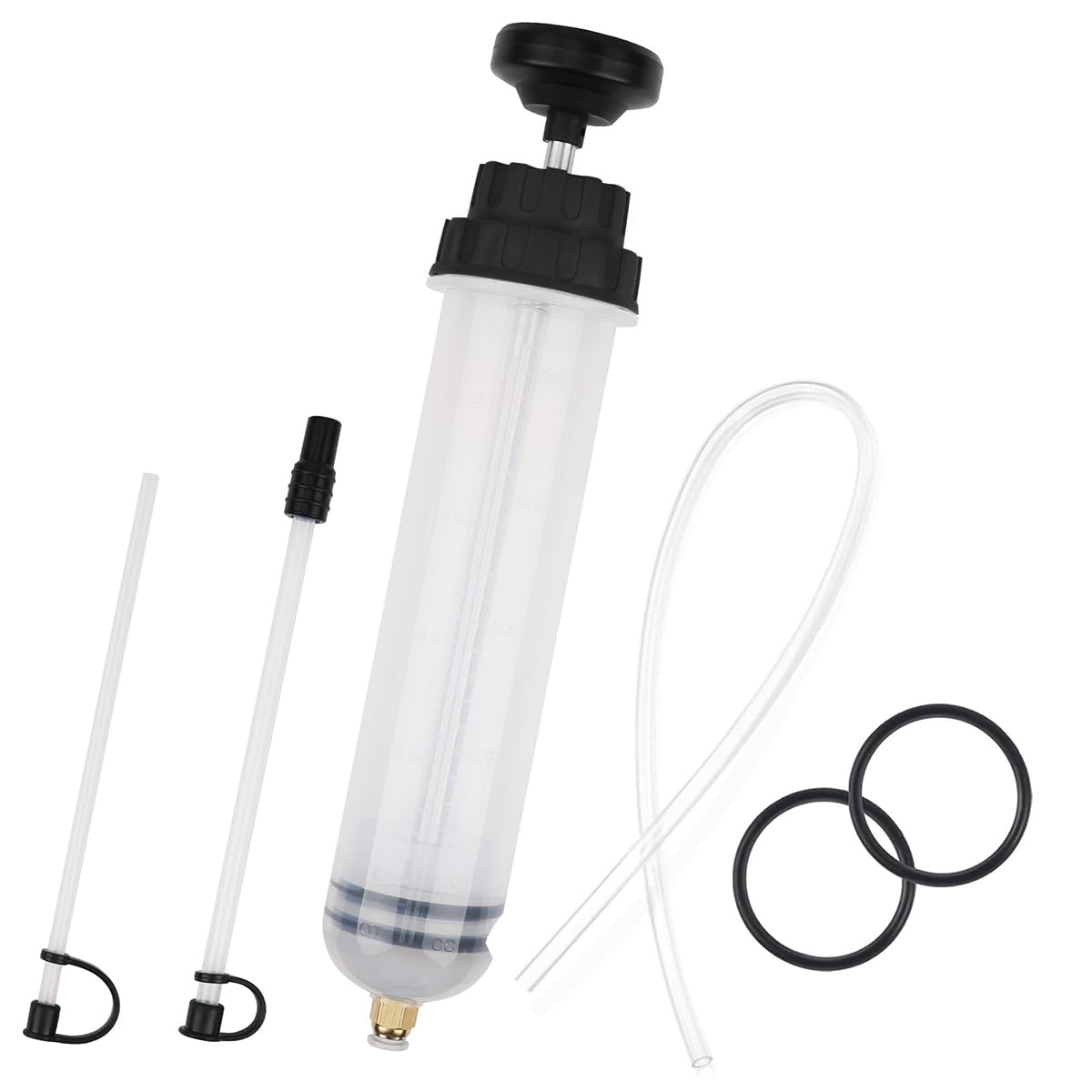 STHIRA® Oil Extractor Kit, Syringe-Style Oil Fluid Transfer Pump, 200cc Capacity, Manual Suction Syringe Pump Hand Transfer Pump for Refilling Brake Fluid, Power Steering Fluid, or Transmission Oil-picture-17