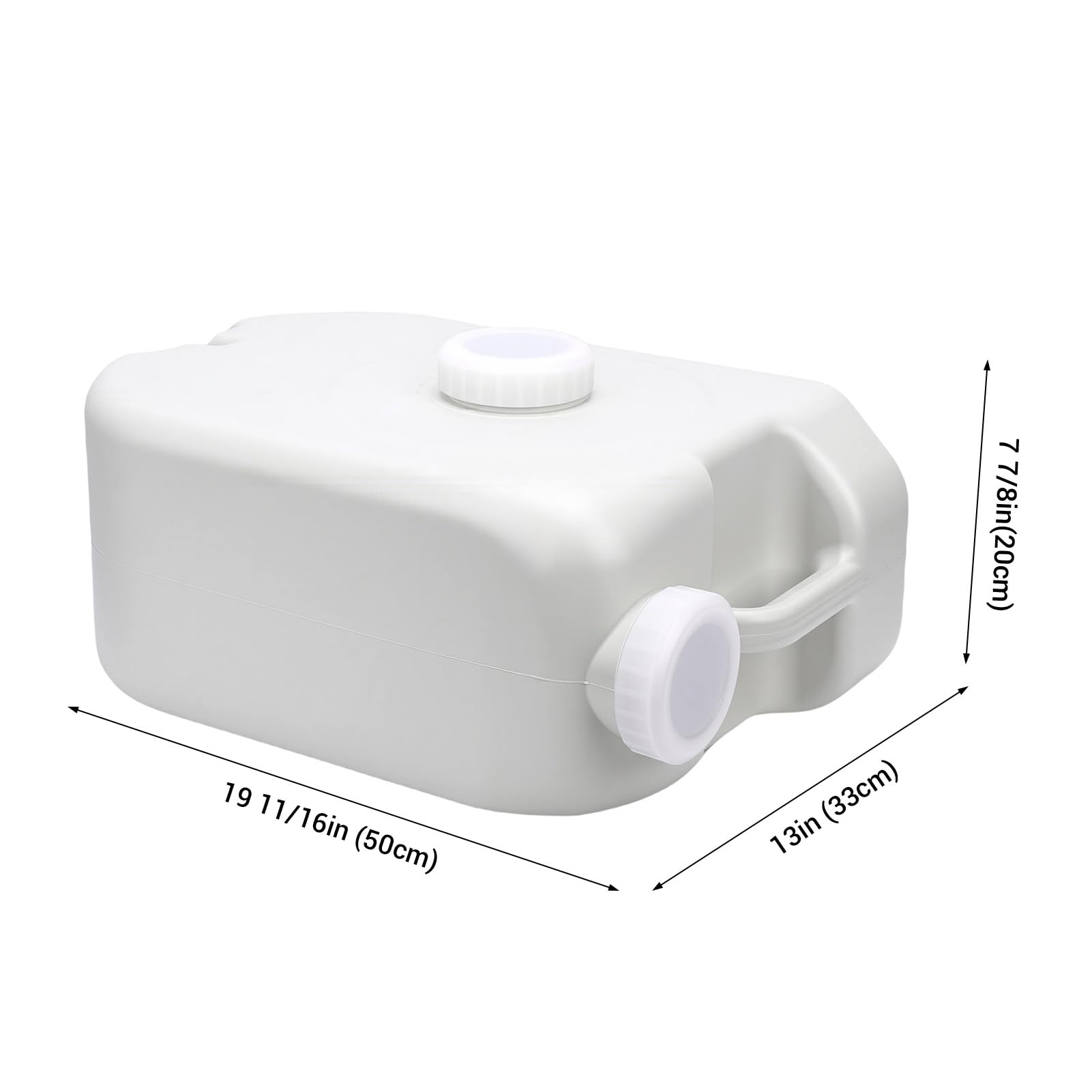 Acouto Tanque de Agua Portátil de 24 litros, Contenedor de Agua para Acampar de HDPE Liviano y Duradero con Asa Incorporada, para Viajes en Bote, Picnics y Actividades Al Aire Libre