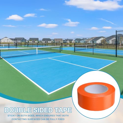 Image of PATIKIL Pickleball Court Tape 2 in x 55 Yard (164 Ft), 2 Pack Waterproof Outdoor Court Line Tape Floor Marking Tool Matte for Gym Driveway Backyard, Orange