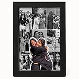 Fairus CUSTOMISED Photo Collage Frame, Spotify Photo Frame with Black Border | 4x6 Inches Gift for Birthday and Friendship, Wall Mountable Picture Display (Collage Frame)