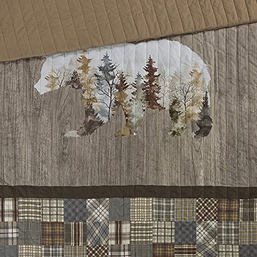 Donna Sharp King Bedding Set - 3 Piece - Chimera Bear Lodge Quilt Set With King Quilt And King Pillow Shams - Machine Washable #TOP6