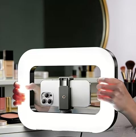 Flygon Handheld Ring Light – 3 Color Temperatures, Rechargeable