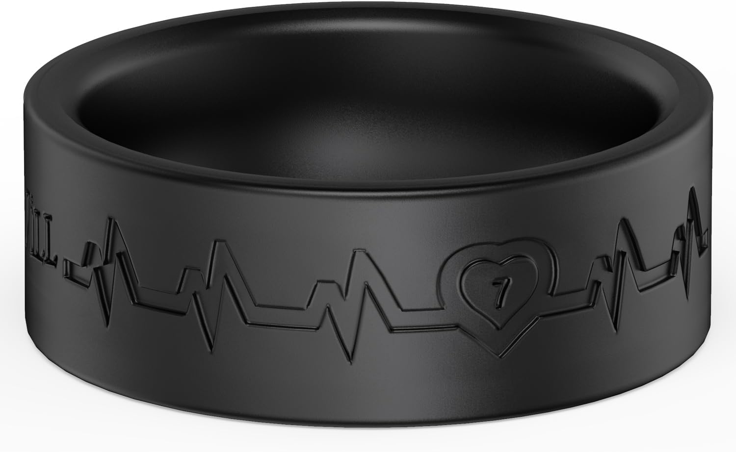 King Will Men's Silicone Wedding Bands, 8mm Comfort Fit with Unique Inner Groove Design, Rubber Engagement Rings for Daily Wear and Activities - 1/4 Variety Multipack - Image 2