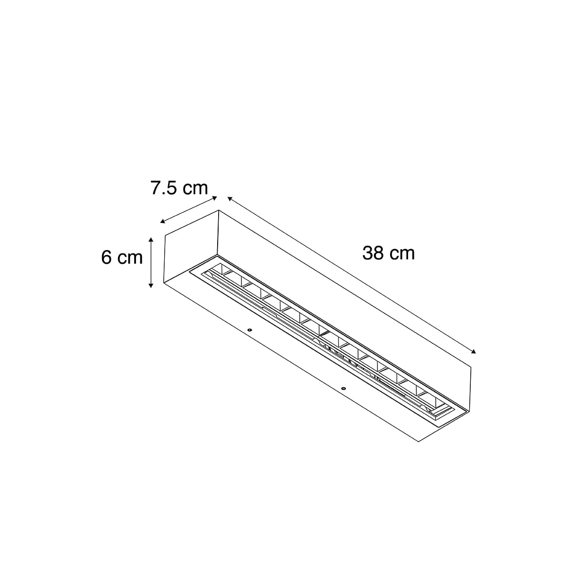 Qazqa LED industriel applique murale extérieure brun rouille 38cm Hannah