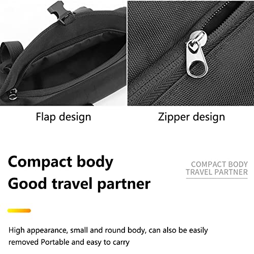 Sainspeed Bike Handlebar Bag,Water Resistant Large Bicycle Basket Bag, Bicycle Cycling 2L Storage Pouch Bag For Mountain Road Mtb Bikes-Black #TOP6