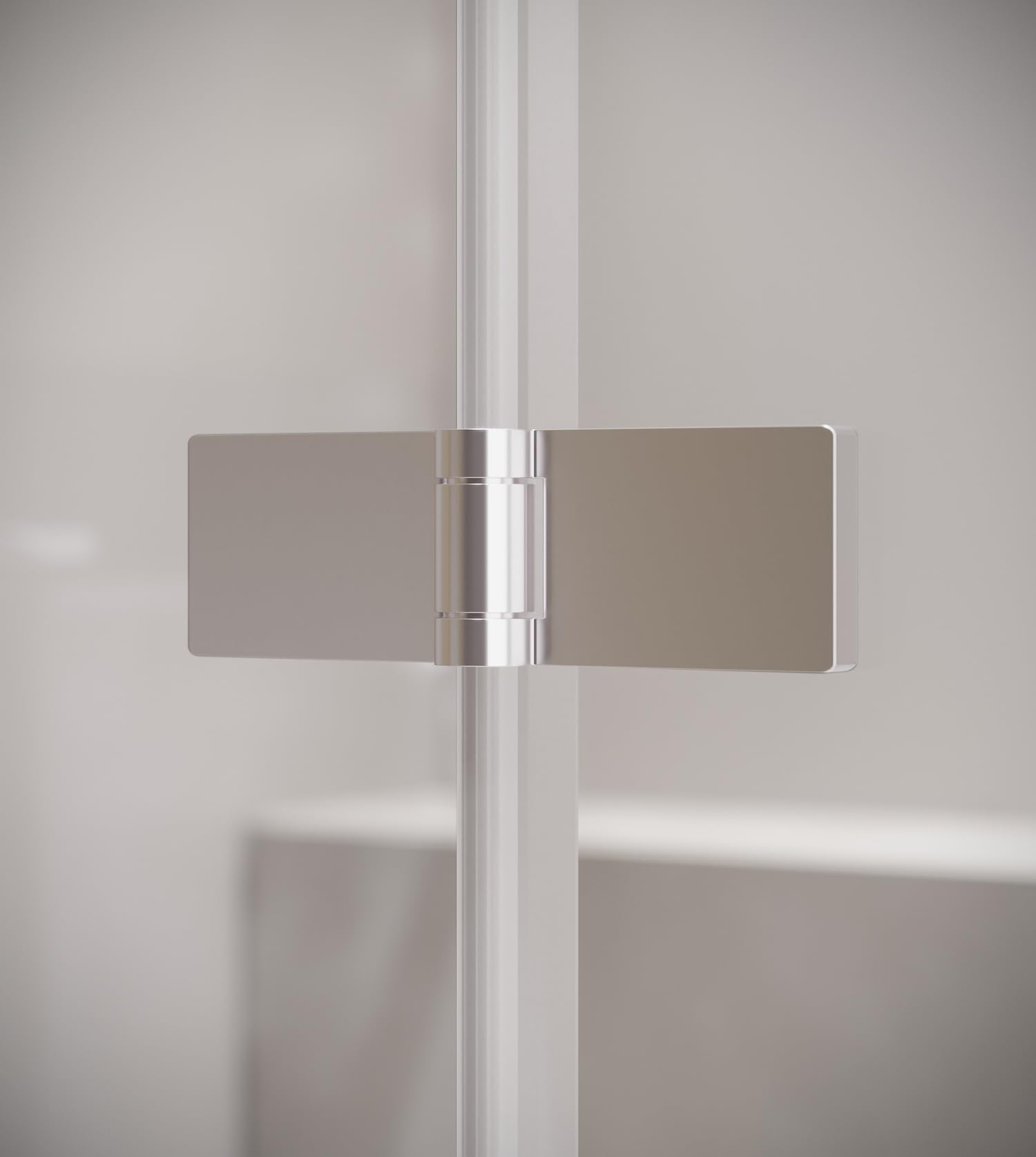 Badplaats B.V. Mampara de baño Austin 100 x 140 cm - Cromo - Mampara de baño giratoria 5 mm de Espesor - Cristal de Seguridad y antical