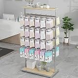 Retail Shelves Clothing Store Display Fixture, Mall Exhibition Accessory Organizer Rack with Hooks,