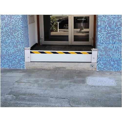 Barrera contra inundaciones de aluminio reutilizable y puerta deflectora modular 8