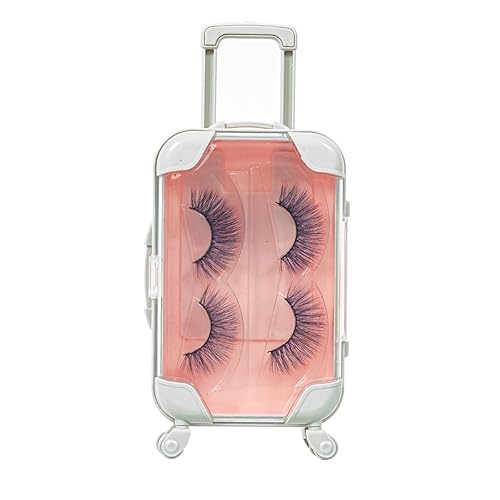 Miniatura 10 de Estuche organizador de pestañas falsas, extensión de pestañas, mini maleta, organizador de pestañas, contenedor de maquillaje, caja de Luaage para