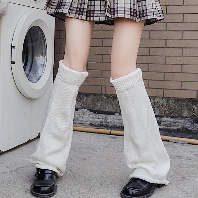 Image of Komorebi Leg Warmers Y2K Kawaii Leg Warmers for Girl Women Cute Knitted Socks Y2K Harajuku Goth Accessories