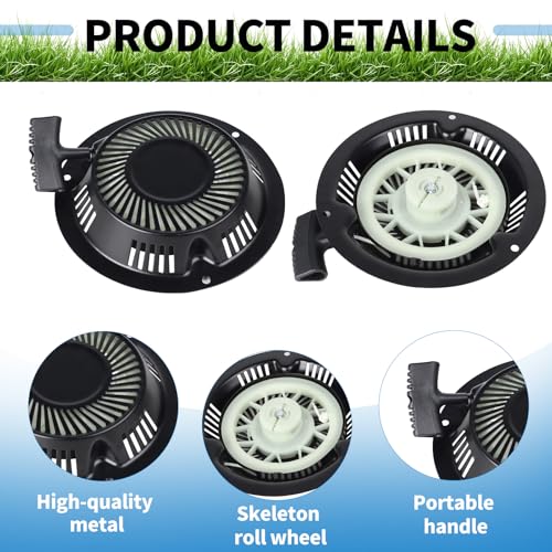 SWAWIS Seilzugstarter für Hecht Rasenmäher Ersatzteile Seilzugstarter Ersatzteile für Rasenmäher Starter Seilzugstarter Rasenmäher Handstarter Recoil Starter
