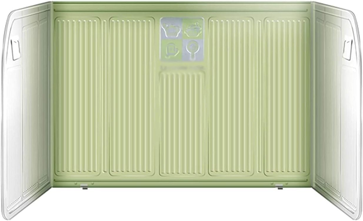 Splatter ScreensKitchen Cooking Foldable Oil Proof Board Aluminum Foil Gas Stove Shield Anti Splatter Shield Guardkitchen foil Splatter Screens (Green)
