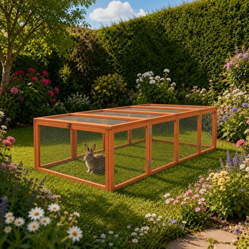 BUNNY BUSINESS Guinea Pig and Rabbit Run 72-inch (6FT RUN RR2)