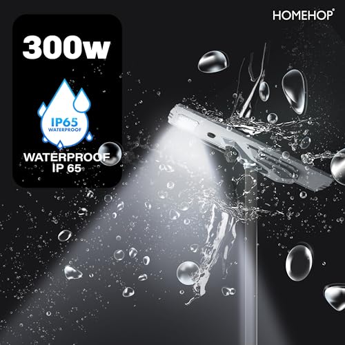 Image of Homehop Solar Light Outdoor Home Garden 300W Security Camera Street LED Lamp | Solar Street Light Outdoor Waterproof Automatic Motion Sensor for Road and Ground (75000mAh, Aluminium Alloy, Cool White)