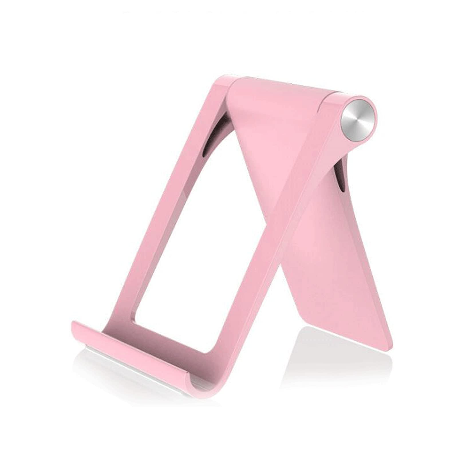 XIANGFASJZ Soporte Movil Soporte portátil del Soporte del teléfono de la Tableta del Escritorio del Soporte del teléfono móvil Plegable (Color : Pink)