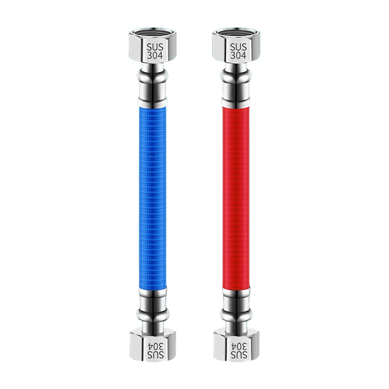 Piceioep Multicolor Of Heavy Duty 304 Stainless Steel Water Heater Hoses 3 4 Inch Fip Threaded Mineral Water Supply Connector