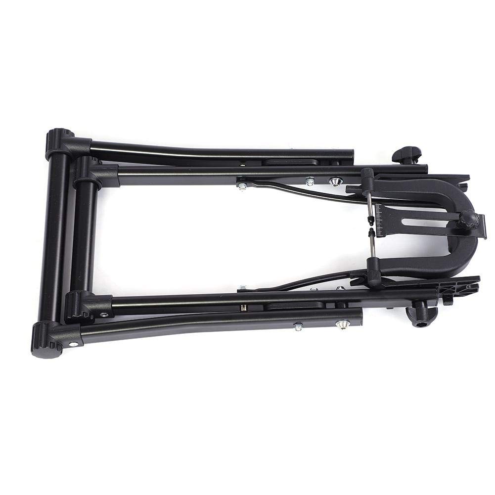 SOULONG Support d'Entraînement Vélo Pliable Trainer pour Vélo Intélligent en Alliage d'Aluminium pour Vélo Noir Convient pour Mécanicien à Domicile et Mécanicien d'Équipe