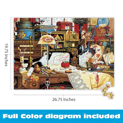 Puzzle de 1000 piezas Rural Americana 14+ años miniatura 3