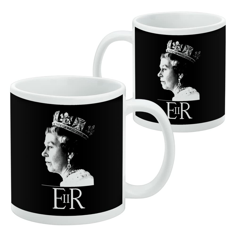 Queen Elizabeth II Commemorative Coffee Mug - 11 Oz White Ceramic Mug, Dishwasher & Microwave Safe - View #11