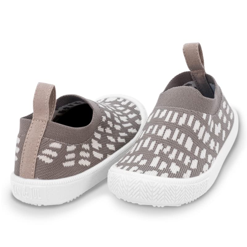 Image of JAN & JUL Slip-on Knit Shoes, Machine Washable and Lightweight Sneakers for Toddler Boys and Girls