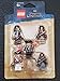 LEGO Pirates of the Caribbean Mini Figure 5Pack Item #4638572 Captain Jack Sparrow, Gunner Zombie, Yeoman Zombie, Scrum King Georges Officer 853219