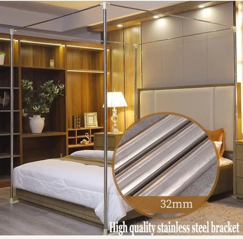 Moustiquaire de lit luxe princesse 180x200 avec support robuste - 8