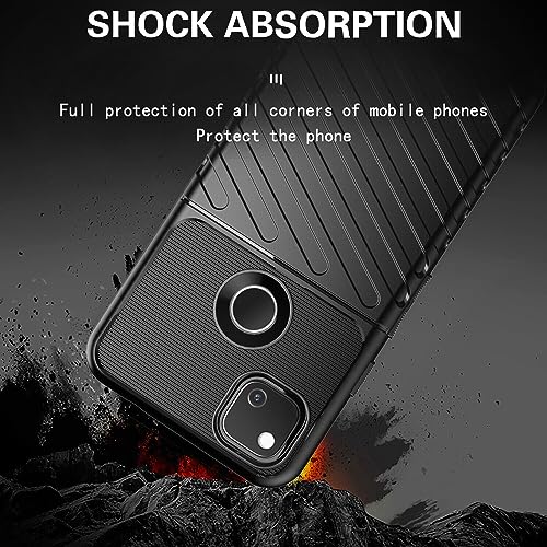 Image of Shockproof Back Cover Case for Google Pixel 4a 4G | 360 Degree Protection | Protective Design | Anti-Scratch Tough Slim TPU Case for Google Pixel 4a 4G (Black)