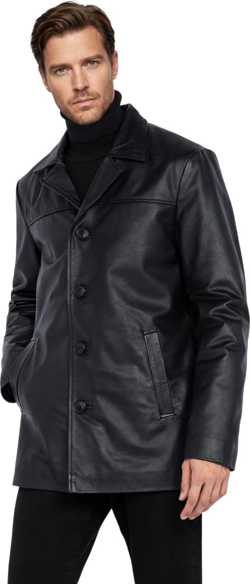 Schott Nyc Black Maine 2 Leather Jacket - M