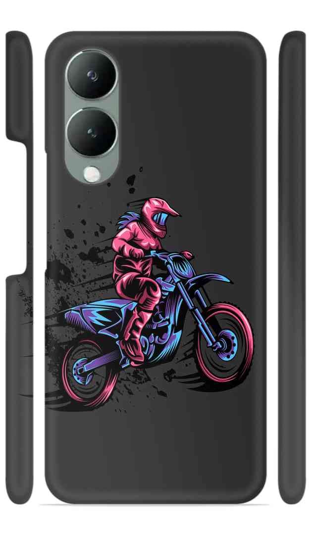 小物 yone YAPzone | Neon Bike Rider Dark Grey | Designer Printed Hard Back