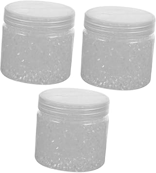 3pcs Thermoplastic Beads Reusable Polymorphs Plastic Pellets for Crafts Modeling and Repairs Lightweight Moldable Beads for Creative Projects and Art Activities