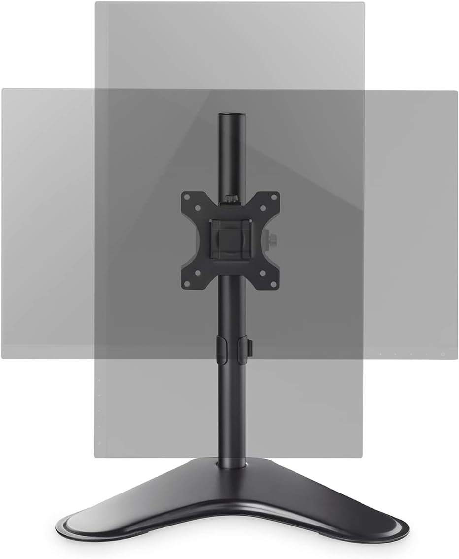 DIGITUS Monitor Stand - Stand - 1 Monitor - Up to 32 inches - VESA 75x75, 100x100 - Black