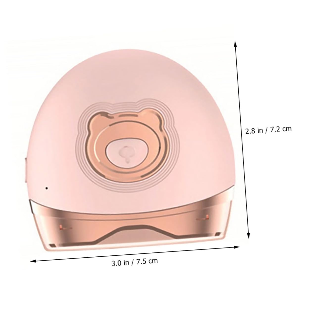 Elektrischer Nagelknipser für Neugeborene, 1 Stück, 500mah Rosa | Abs und Stahl, Dc3.7v 2.2w, Micro USB Aufladung 5v=1a, Kleiner Tragbar, Formen und Feilen